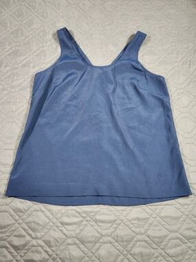 J. Crew Dusty Blue Satin Camisole